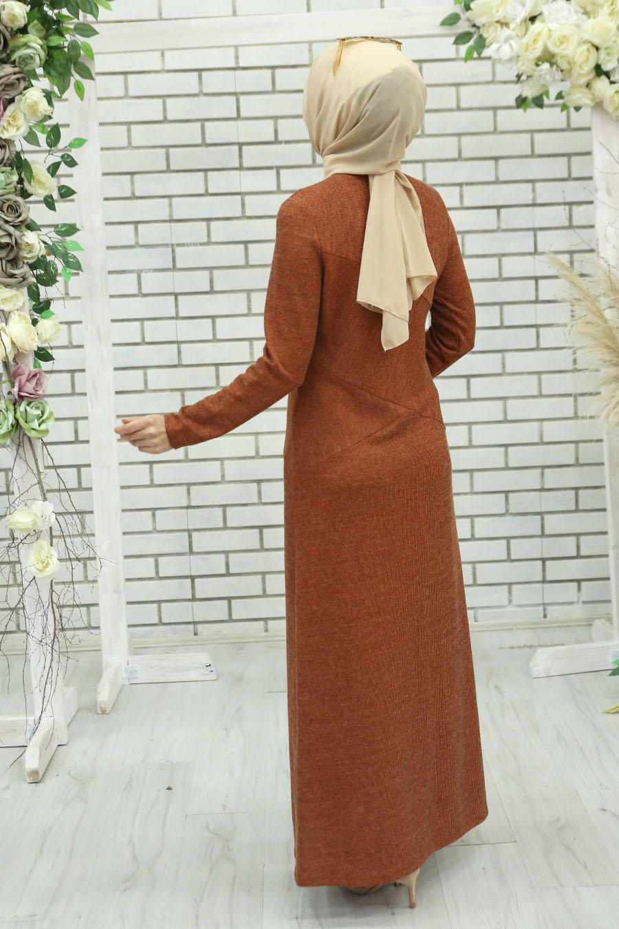 BRICK COLOR DRESS  BRICK COLOR DRESS